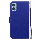 For Motorola Moto E22 / Moto E22i Ultra-thin Voltage Magnetic Buckle Leather Phone Case(Blue) - 3