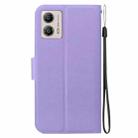 For Motorola Moto G13 / G23 / G53 5G Ultra-thin Voltage Magnetic Buckle Leather Phone Case(Purple) - 3