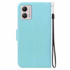 For Motorola Moto G13 / G23 / G53 5G Ultra-thin Voltage Magnetic Buckle Leather Phone Case(Green) - 3