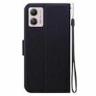 For Motorola Moto G13 / G23 / G53 5G Ultra-thin Voltage Magnetic Buckle Leather Phone Case(Black) - 3