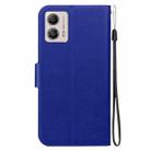 For Motorola Moto G13 / G23 / G53 5G Ultra-thin Voltage Magnetic Buckle Leather Phone Case(Blue) - 3