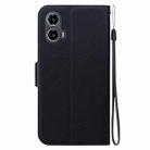 For Motorola Moto G34 Ultra-thin Voltage Magnetic Buckle Leather Phone Case(Black) - 3