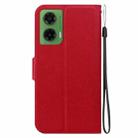 For Motorola Moto G35 Ultra-thin Voltage Magnetic Buckle Leather Phone Case(Red) - 3