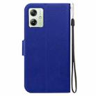 For Motorola Moto G54 Ultra-thin Voltage Magnetic Buckle Leather Phone Case(Blue) - 3