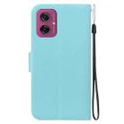 For Motorola Moto G55 Ultra-thin Voltage Magnetic Buckle Leather Phone Case(Green) - 3