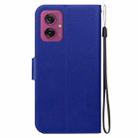 For Motorola Moto G55 Ultra-thin Voltage Magnetic Buckle Leather Phone Case(Blue) - 3