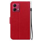 For Motorola Moto G84 Ultra-thin Voltage Magnetic Buckle Leather Phone Case(Red) - 3