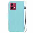 For Motorola Moto G84 Ultra-thin Voltage Magnetic Buckle Leather Phone Case(Green) - 3