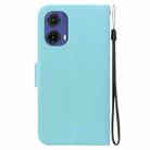 For Motorola Moto G85 Ultra-thin Voltage Magnetic Buckle Leather Phone Case(Green) - 3