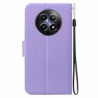 For Realme 12 5G Ultra-thin Voltage Magnetic Buckle Leather Phone Case(Purple) - 3