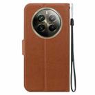 For Realme 12 Pro+ Ultra-thin Voltage Magnetic Buckle Leather Phone Case(Brown) - 3