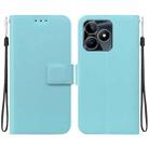 For Realme C53 / C53 India / Narzo N53 Ultra-thin Voltage Magnetic Buckle Leather Phone Case(Green) - 1