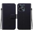 For Realme C53 / C53 India / Narzo N53 Ultra-thin Voltage Magnetic Buckle Leather Phone Case(Black) - 1