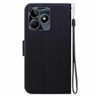 For Realme C53 / C53 India / Narzo N53 Ultra-thin Voltage Magnetic Buckle Leather Phone Case(Black) - 3