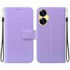 For Realme C55 / Narzo N55 Ultra-thin Voltage Magnetic Buckle Leather Phone Case(Purple) - 1