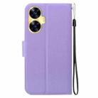 For Realme C55 / Narzo N55 Ultra-thin Voltage Magnetic Buckle Leather Phone Case(Purple) - 3