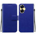 For Realme C55 / Narzo N55 Ultra-thin Voltage Magnetic Buckle Leather Phone Case(Blue) - 1