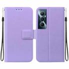 For Realme C65 4G Ultra-thin Voltage Magnetic Buckle Leather Phone Case(Purple) - 1