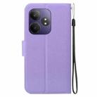 For Realme GT Neo6 / GT Neo6 SE / GT 6 Ultra-thin Voltage Magnetic Buckle Leather Phone Case(Purple) - 3