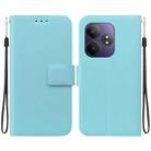 For Realme GT Neo6 / GT Neo6 SE / GT 6 Ultra-thin Voltage Magnetic Buckle Leather Phone Case(Green) - 1