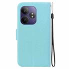 For Realme GT Neo6 / GT Neo6 SE / GT 6 Ultra-thin Voltage Magnetic Buckle Leather Phone Case(Green) - 3