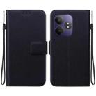 For Realme GT Neo6 / GT Neo6 SE / GT 6 Ultra-thin Voltage Magnetic Buckle Leather Phone Case(Black) - 1