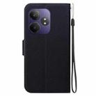 For Realme GT Neo6 / GT Neo6 SE / GT 6 Ultra-thin Voltage Magnetic Buckle Leather Phone Case(Black) - 3