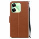 For Realme Note 60 / C61 / C63 Ultra-thin Voltage Magnetic Buckle Leather Phone Case(Brown) - 3