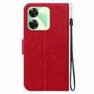 For Realme Note 60 / C61 / C63 Ultra-thin Voltage Magnetic Buckle Leather Phone Case(Red) - 3