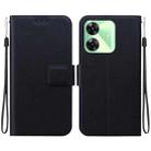 For Realme Note 60 / C61 / C63 Ultra-thin Voltage Magnetic Buckle Leather Phone Case(Black) - 1