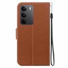 For Realme C75 Ultra-thin Voltage Magnetic Buckle Leather Phone Case(Brown) - 3