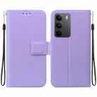 For Realme C75 Ultra-thin Voltage Magnetic Buckle Leather Phone Case(Purple) - 1