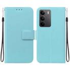 For Realme C75 Ultra-thin Voltage Magnetic Buckle Leather Phone Case(Green) - 1