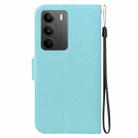 For Realme C75 Ultra-thin Voltage Magnetic Buckle Leather Phone Case(Green) - 3