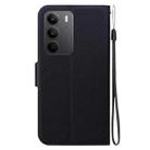 For Realme C75 Ultra-thin Voltage Magnetic Buckle Leather Phone Case(Black) - 3