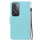 For OPPO Reno12 Pro 5G Global Ultra-thin Voltage Magnetic Buckle Leather Phone Case(Green) - 3