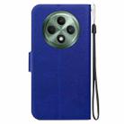 For OPPO Reno12 F 5G Ultra-thin Voltage Magnetic Buckle Leather Phone Case(Blue) - 3