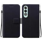 For OPPO K12 Ultra-thin Voltage Magnetic Buckle Leather Phone Case(Black) - 1