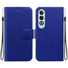 For OPPO K12 Ultra-thin Voltage Magnetic Buckle Leather Phone Case(Blue) - 1
