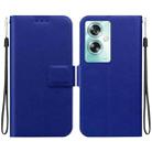 For OPPO A79 Global Ultra-thin Voltage Magnetic Buckle Leather Phone Case(Blue) - 1