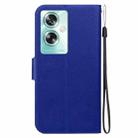 For OPPO A79 Global Ultra-thin Voltage Magnetic Buckle Leather Phone Case(Blue) - 3
