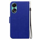 For OPPO A78 4G Ultra-thin Voltage Magnetic Buckle Leather Phone Case(Blue) - 3