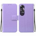 For OPPO A60 4G Ultra-thin Voltage Magnetic Buckle Leather Phone Case(Purple) - 1