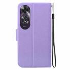 For OPPO A60 4G Ultra-thin Voltage Magnetic Buckle Leather Phone Case(Purple) - 3