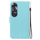 For OPPO A60 4G Ultra-thin Voltage Magnetic Buckle Leather Phone Case(Green) - 3