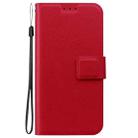 For OPPO A58 4G Ultra-thin Voltage Magnetic Buckle Leather Phone Case(Red) - 2