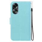 For OPPO A58 4G Ultra-thin Voltage Magnetic Buckle Leather Phone Case(Green) - 3