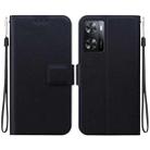 For OPPO A57 4G / 5G / A57e / A77 4G / 5G Ultra-thin Voltage Magnetic Buckle Leather Phone Case(Black) - 1