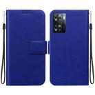 For OPPO A57 4G / 5G / A57e / A77 4G / 5G Ultra-thin Voltage Magnetic Buckle Leather Phone Case(Blue) - 1