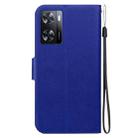 For OPPO A57 4G / 5G / A57e / A77 4G / 5G Ultra-thin Voltage Magnetic Buckle Leather Phone Case(Blue) - 3